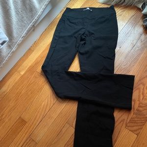 Black stretchy work pants